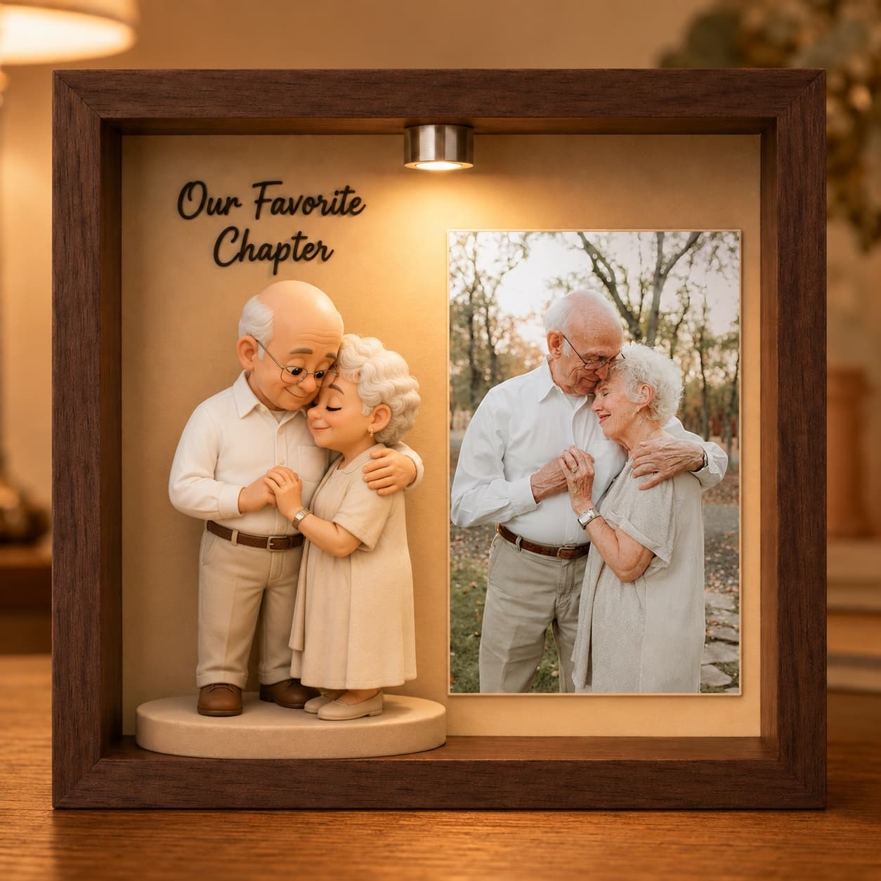 AI-generated sample design of grandparents sharing a warm embrace
